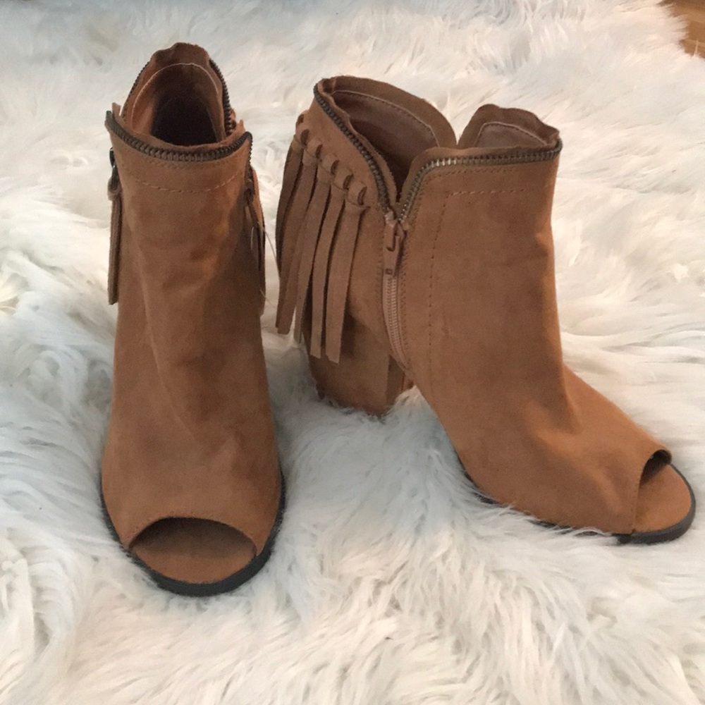 Peep Toe Booties - country/cowgirl boots